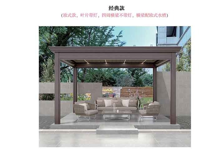 经典欧式轻奢庭院搭建好物！加厚型材稳固耐用，排水出色，支持定制打造户外空间