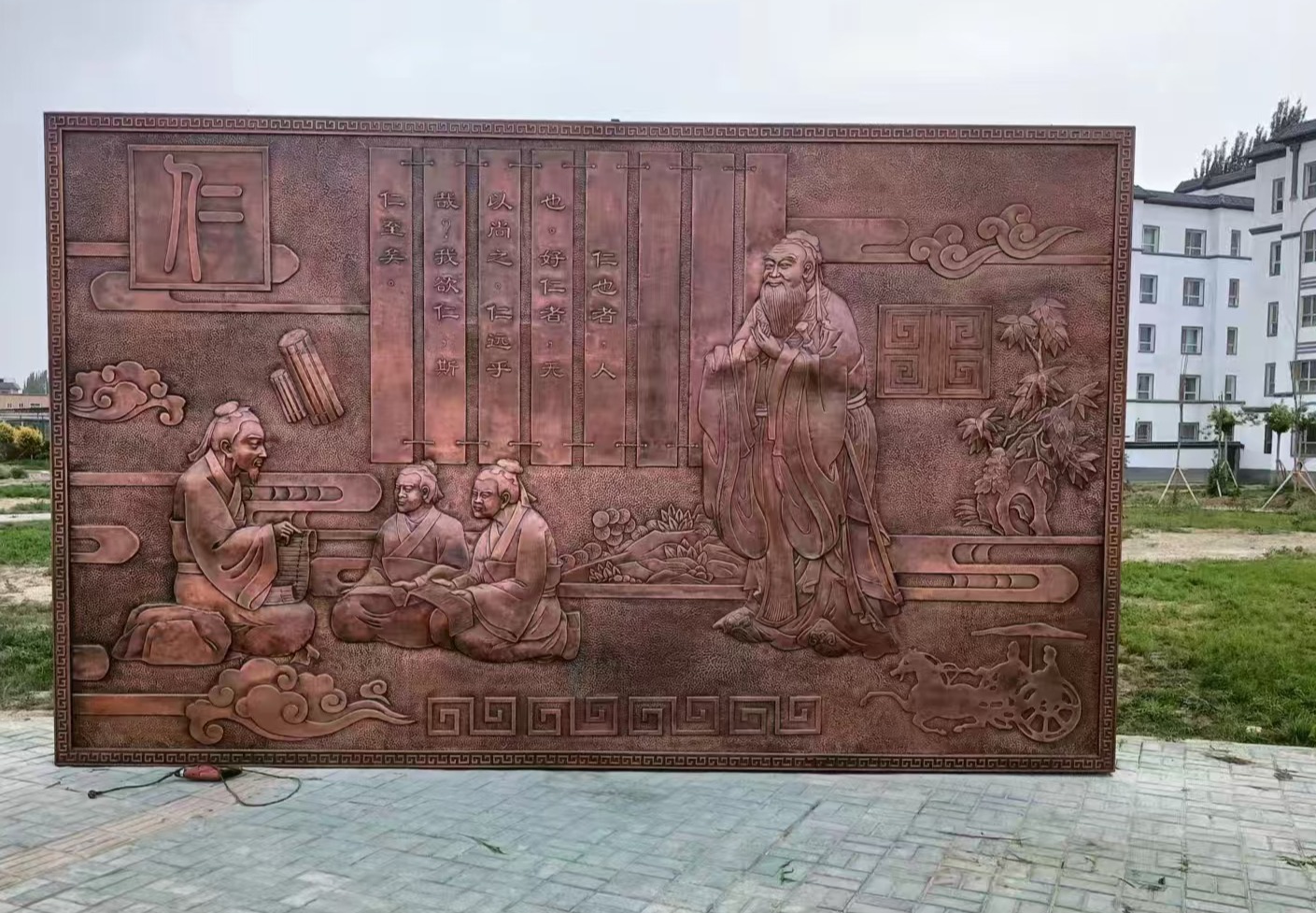 紫铜锻铜文化主题浮雕墙