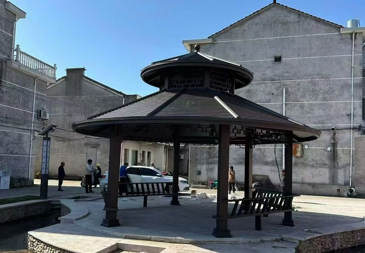 专业定制全系列铝合金仿古凉亭，适用于各类户外场地，结构稳固、防腐耐用免维护