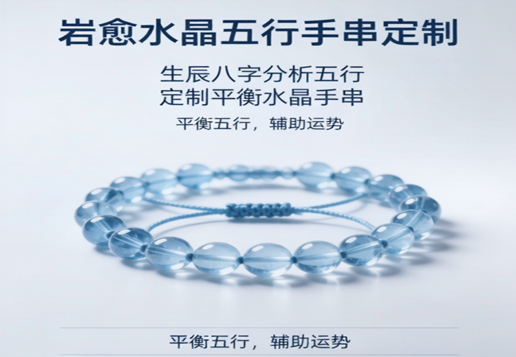 依据生辰八字分析五行属性，定制水晶组合手串，辅助调和个人运势