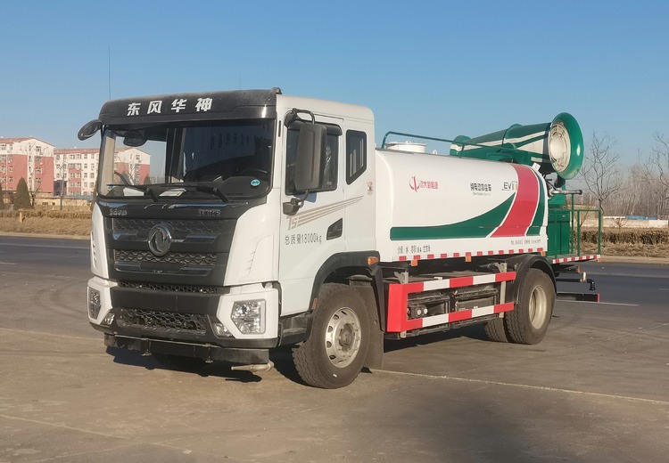 纯电动抑尘车：零废气排放、工况平稳，专业喷雾抑尘，适用于多地扬尘治理