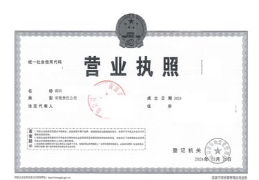 境内公司营业执照
