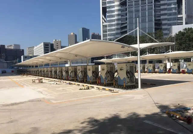 膜结构充电桩车棚05