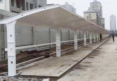 膜结构车棚工程案例_5