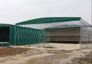 电动推拉棚工程案例_3