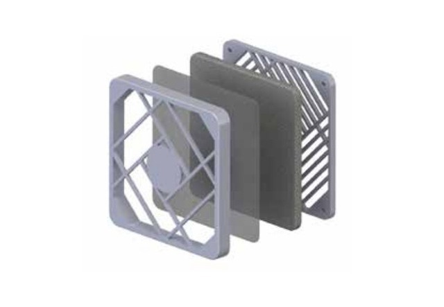 RCP/RFG/RFC等风扇过滤器，含黑色EPDM，提供IP30防护等级