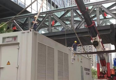深圳湾变电柜卸车定位