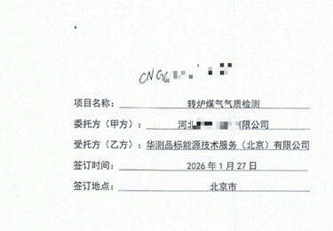 河北XX钢铁公司煤气检测项目