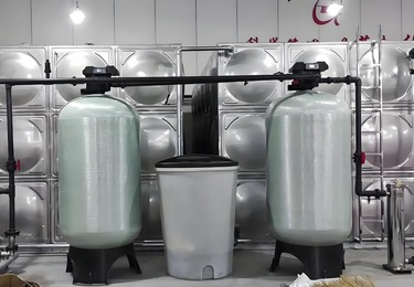 石家庄某洗浴中心 25t/h 双阀双罐软化水设备工程案例