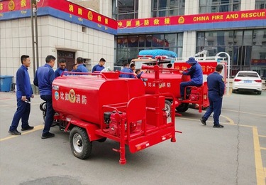 豫工消防摩托车通过西藏消防救援队验收