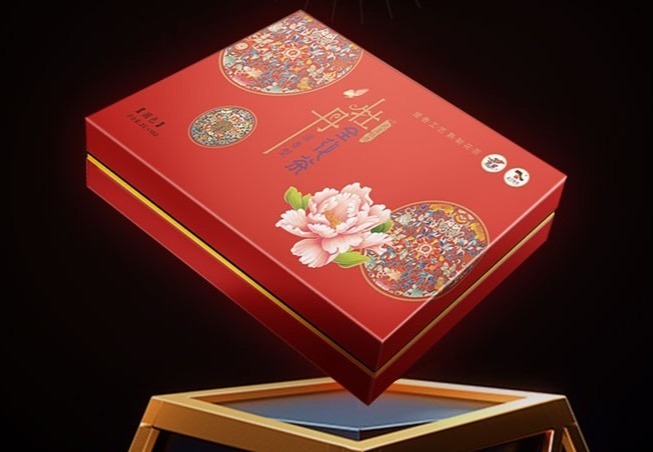 产品展示：牡丹武皇牡丹全花茶茶叶礼品盒，精美包装尽显品质