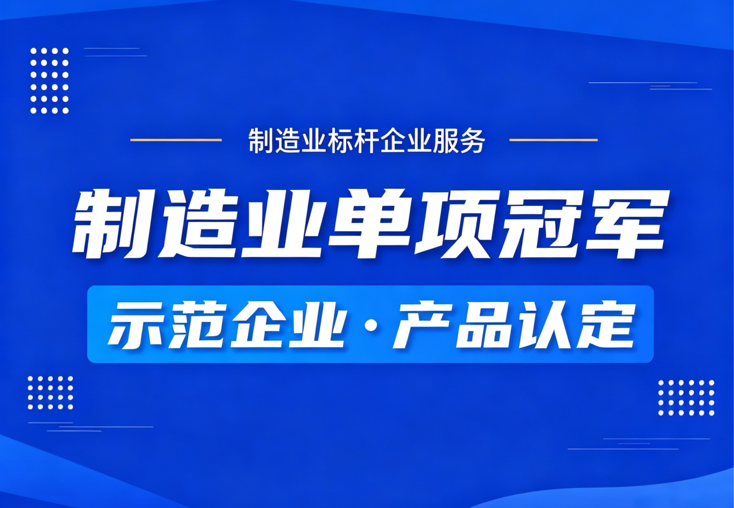 制造业单项冠军