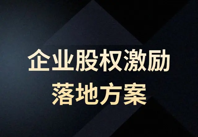 企业股权激励落地方案
