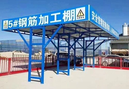 钢筋加工棚：双/单立柱结构多样，国标钢材打造，稳固实用可定制