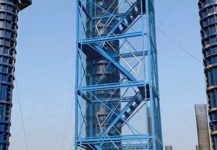 国标定型化安全梯笼：多场景适用，稳固安全，拆装便捷，施工安全