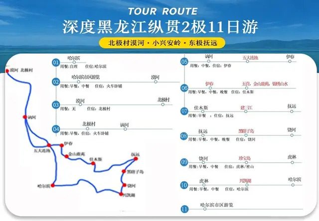 深度黑龙江纵贯2极11日游