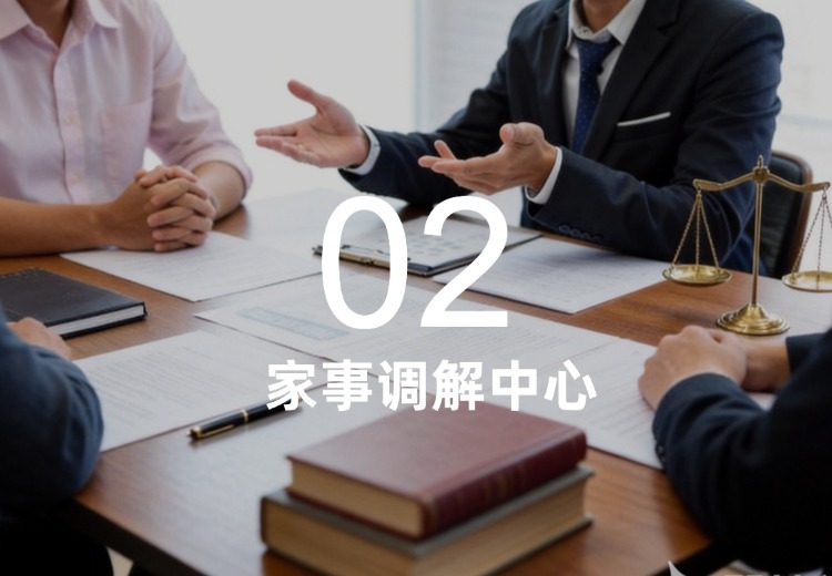 专业调解各类婚姻家庭纠纷，涵盖财产、子女、情感等多方面，提供协议起草等服务