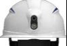 中羚智能安全帽RD - M3702 - 02A，集4G视频语音定位等多功，适用于建筑工地