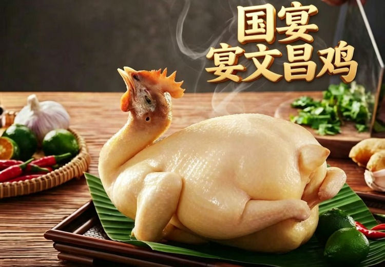 国宴级文昌鸡：白切古法还原本真，皮滑肉嫩配秘制蘸料，宴请必备