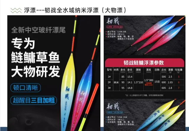 钓鱼王 韧战全水域纳米大物浮漂（鲢鳙 / 草鱼专用）
