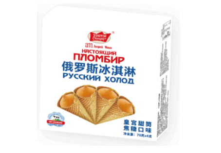 正宗俄式工艺冰淇淋：0代可可脂0反式脂肪酸，工厂直供高性价比，东北冷链覆盖
