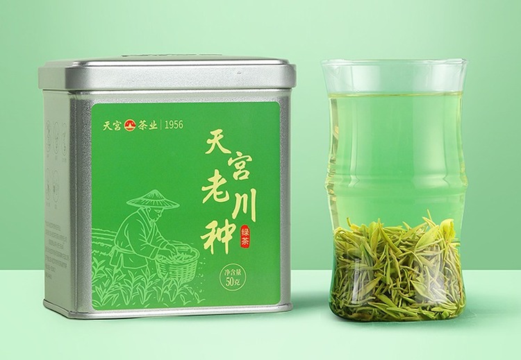 天宫老川种四川绿茶：实心芽栗香野韵，耐泡回甘，品质自饮馈赠佳选