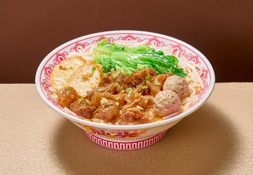 红烧牛腩牛丸粿条