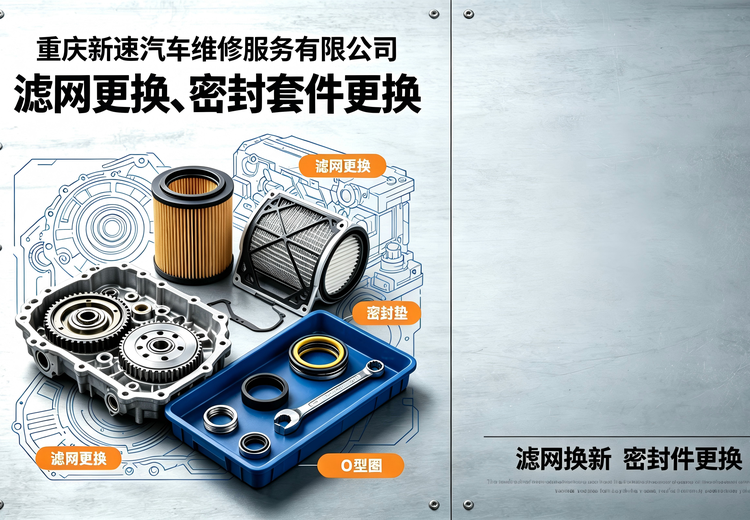 新速变速箱滤网与密封套件更换：清洗油底壳，防渗漏，延长变速箱大修周期