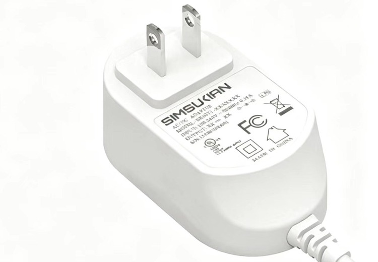 森树强SK02T1插墙式电源适配器，宽电压输出，多认证保障，支持定制