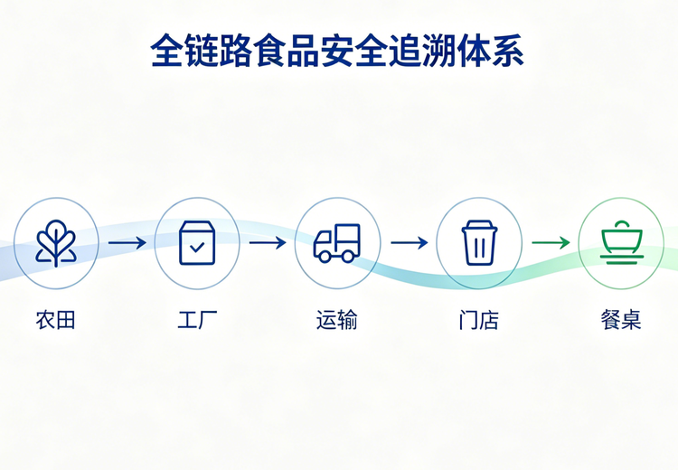 全链路追溯：从源头供应商到门店销售，实现‘从农田到餐桌’可追溯