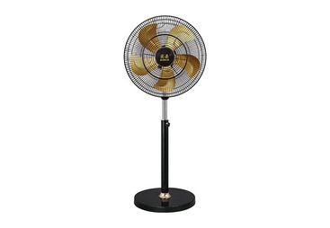 佛山市菊朵金色五铝叶豪华商务扇