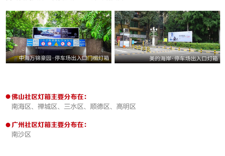 社区停车场灯箱