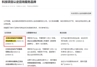 江苏中济知识产权管理咨询有限公司案例