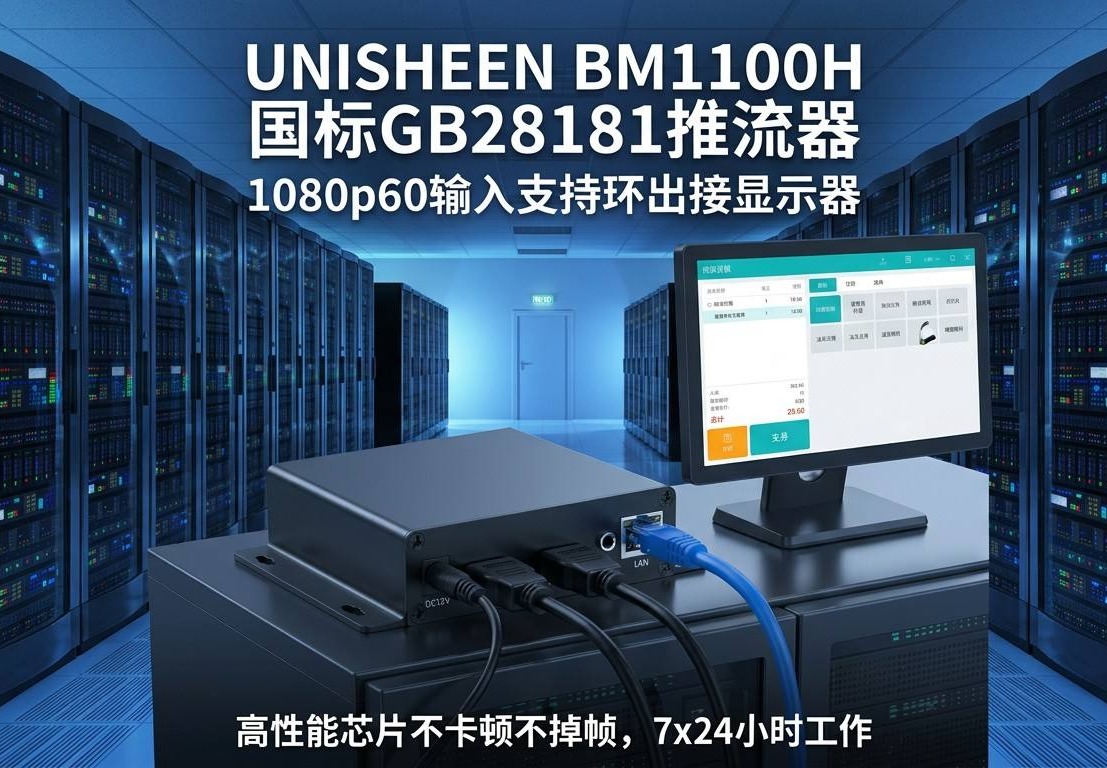 UNISHEEN国标GB28181视频推流器1080p60