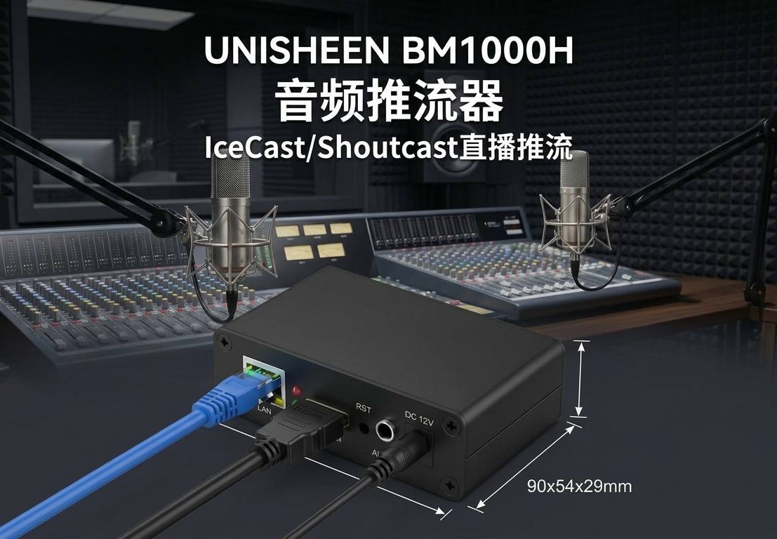 UNISHEEN音频推流器IceCast/Shoutcast