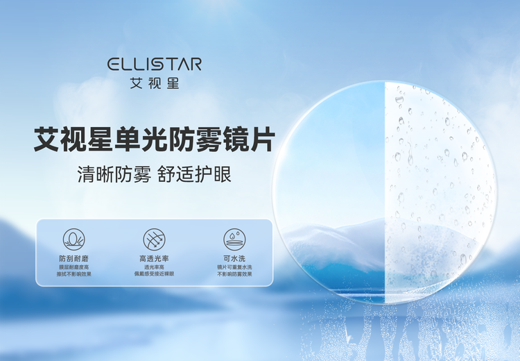 艾视星单光防雾镜片