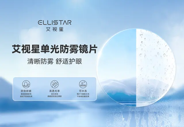 艾视星单光防雾镜片