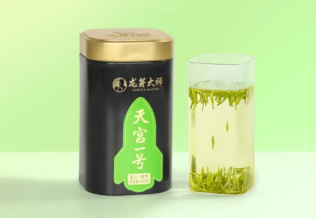 龙芽大师天宫一号绿茶100G罐装