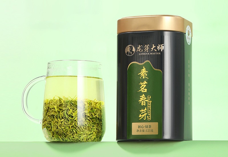 龙芽大师素茗春芽.初心绿茶125G罐装