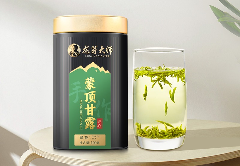 龙芽大师蒙顶甘露.匠心绿茶100克罐装