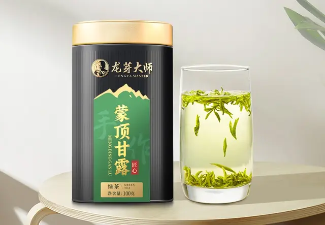 龙芽大师蒙顶甘露.匠心绿茶100克罐装
