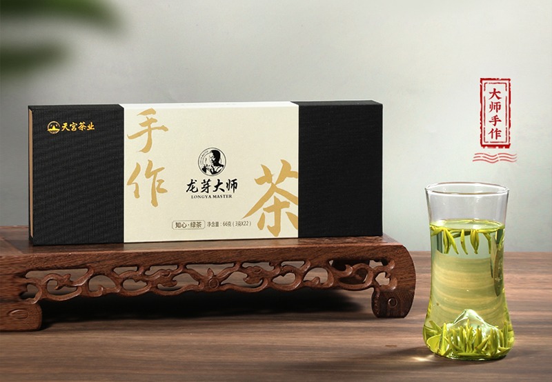 龙芽大师手作绿茶.知心礼盒装66G