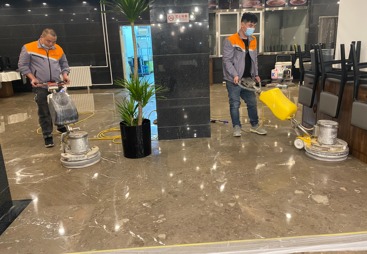 北京顺义区某高档餐厅地面打磨抛光