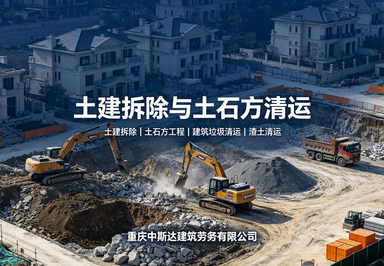 土建拆除、土石方、渣土清运