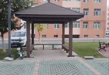 阿克苏地区塑木凉亭