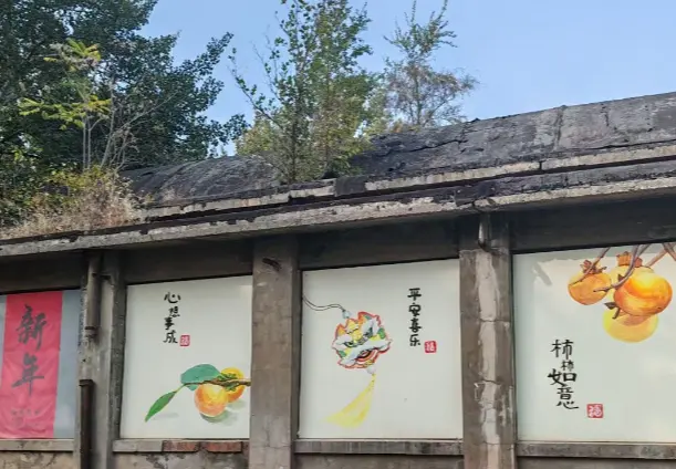 郑州二砂公园手绘油画装饰