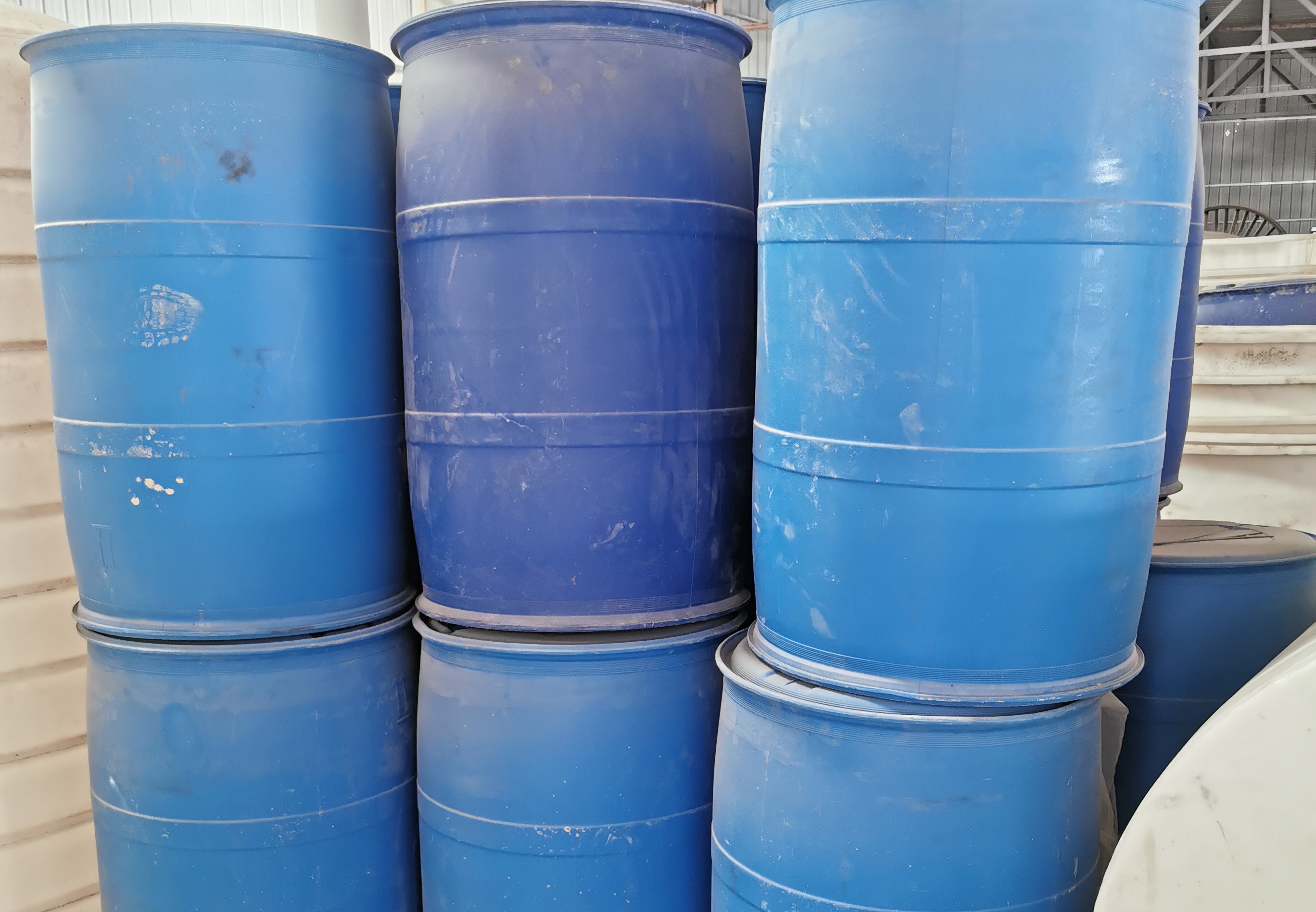 蓝色高密度 HDPE 化工塑料桶