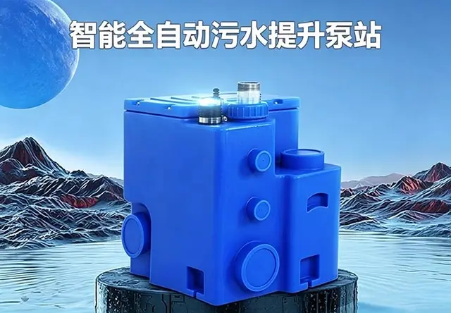 米诺内置泵HDPE别墅/商场用地下室污水提升器