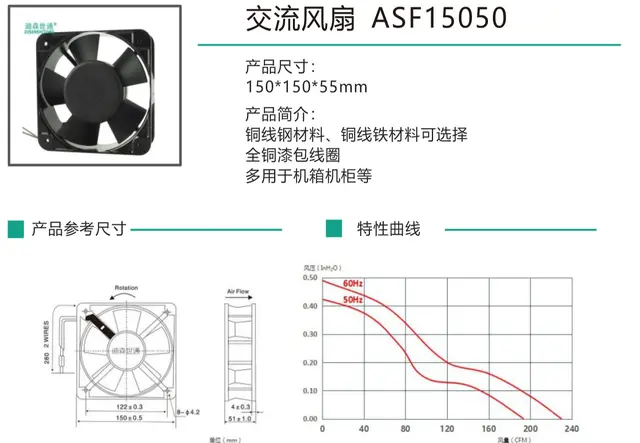 交流风扇ASF15050