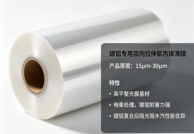镀铝专用双向拉伸聚丙烯薄膜
